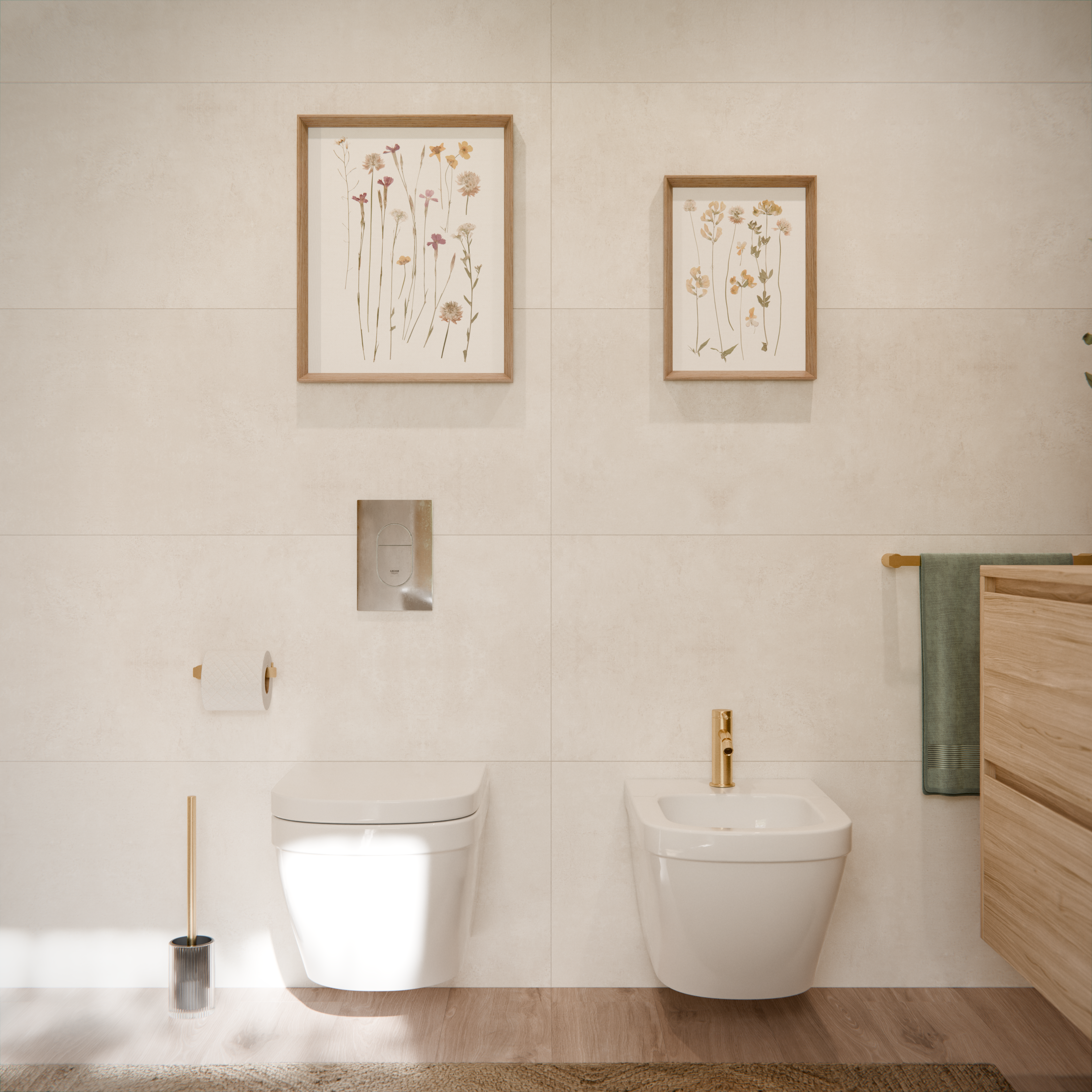 Porta-rolo dourado Neo - 3