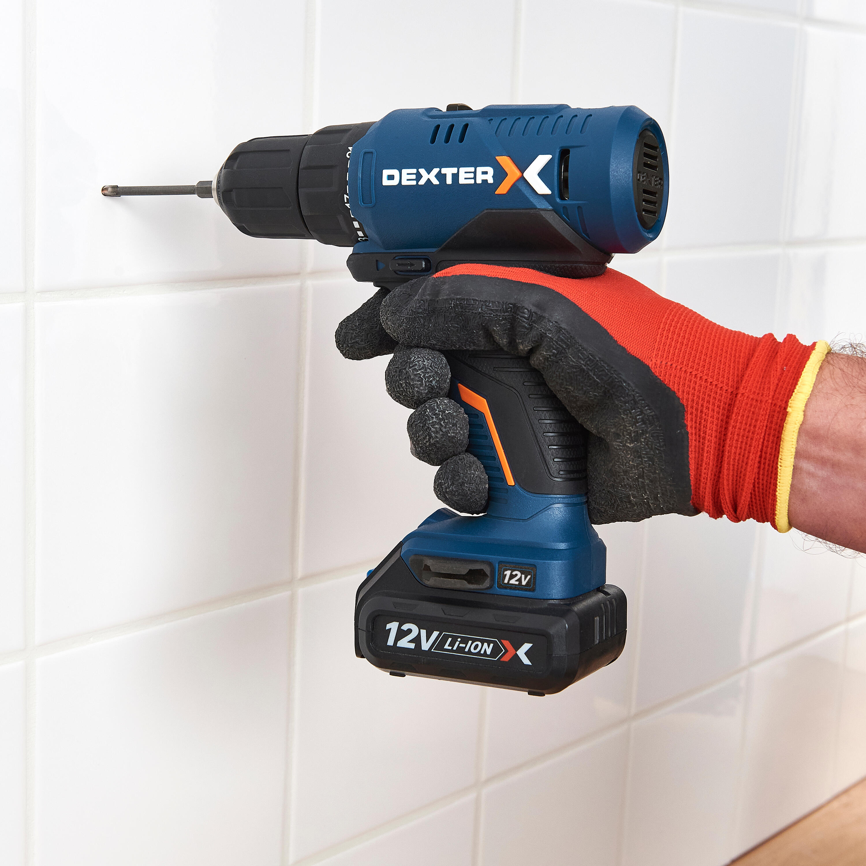 Berbequim sem fio 12V bateria 1,5Ah + carregador Dexter - 3