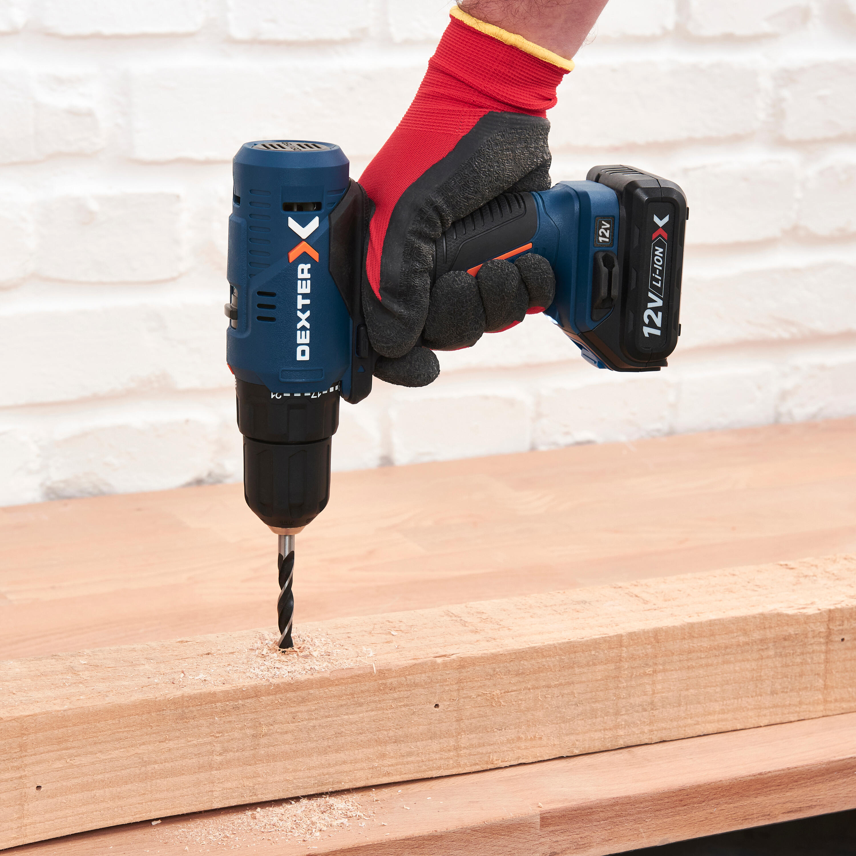 Berbequim sem fio 12V bateria 1,5Ah + carregador Dexter - 4
