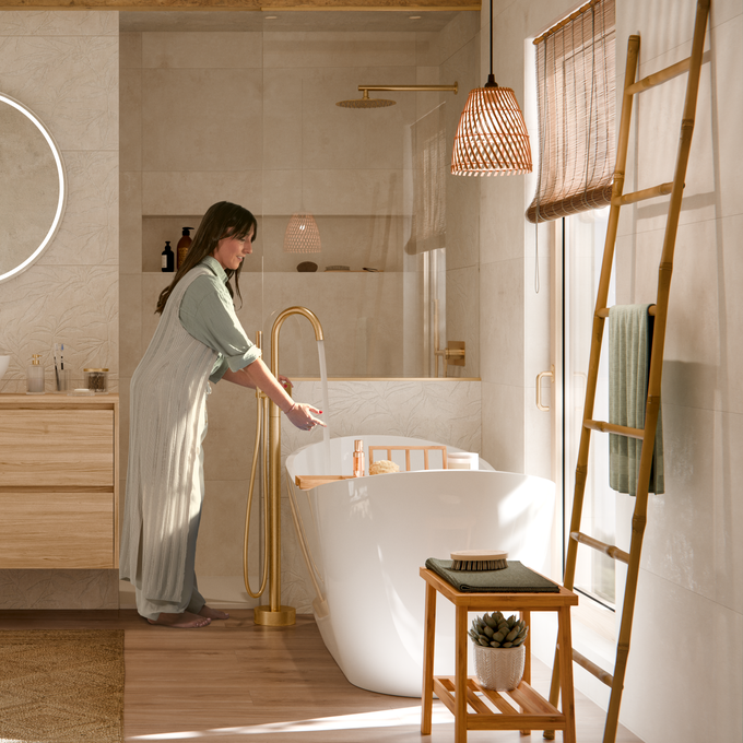 Baño con bañera