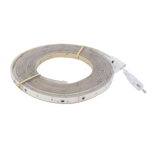 Striscia LED solare da 15 m/50 piedi, impermeabile IP65, con timer, 8 modalità di illuminazione, per cortili e giardini (luce gialla) | Leroy Merlin