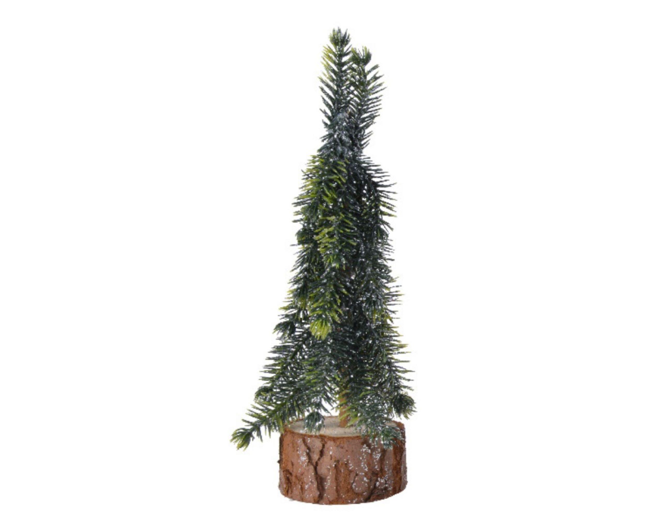 Mini árvore de natal com base tronco 20 cm (sortido) - 3