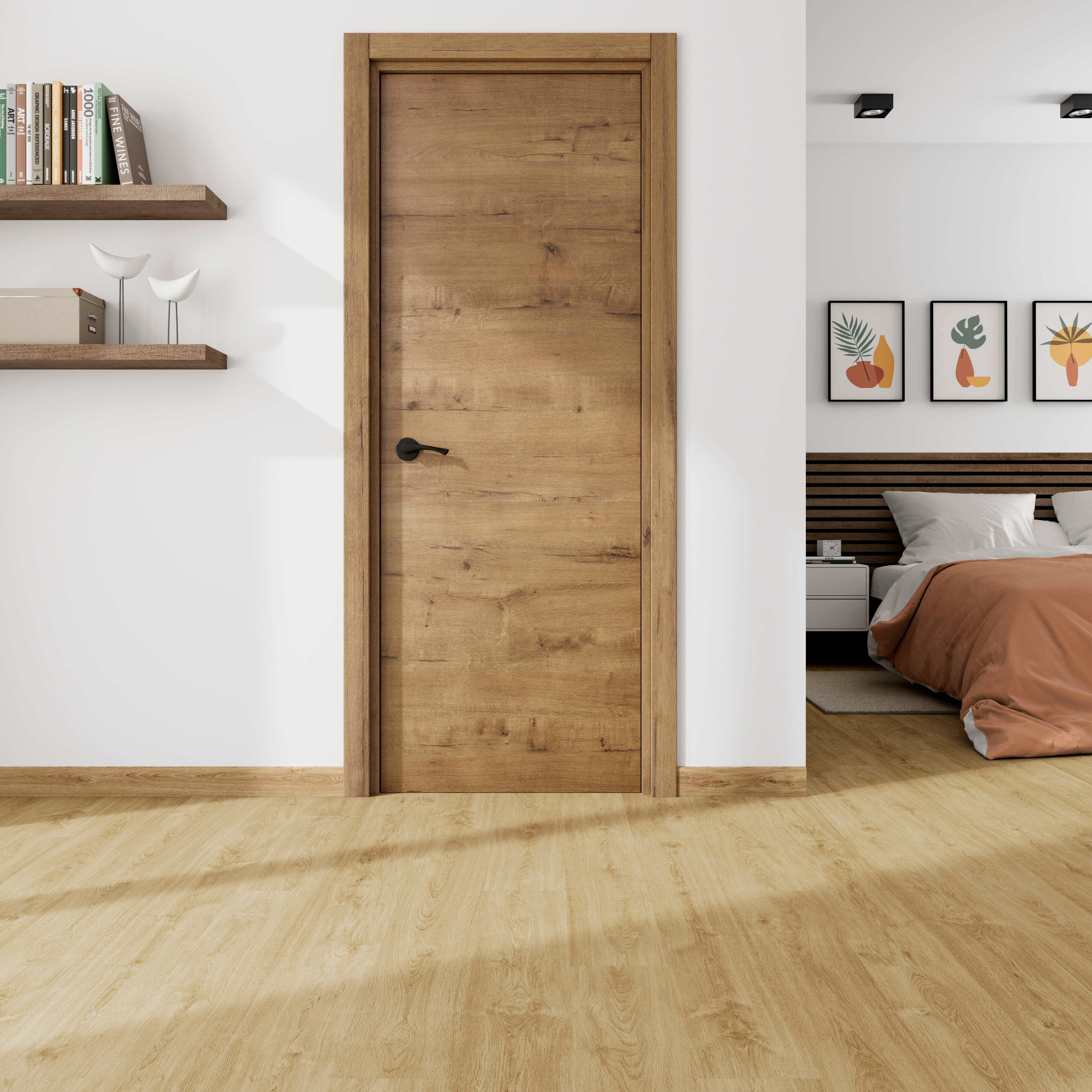 Rodapé poliestireno bege 15x80x2400 mm Artens NAT348 - 12