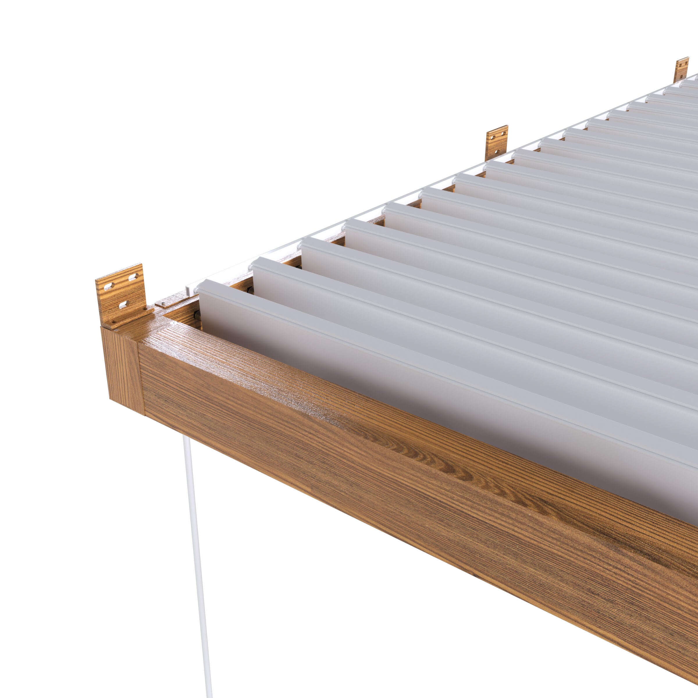 Pérgola de aluminio Bolonia blanco de 300x400 cm - 3