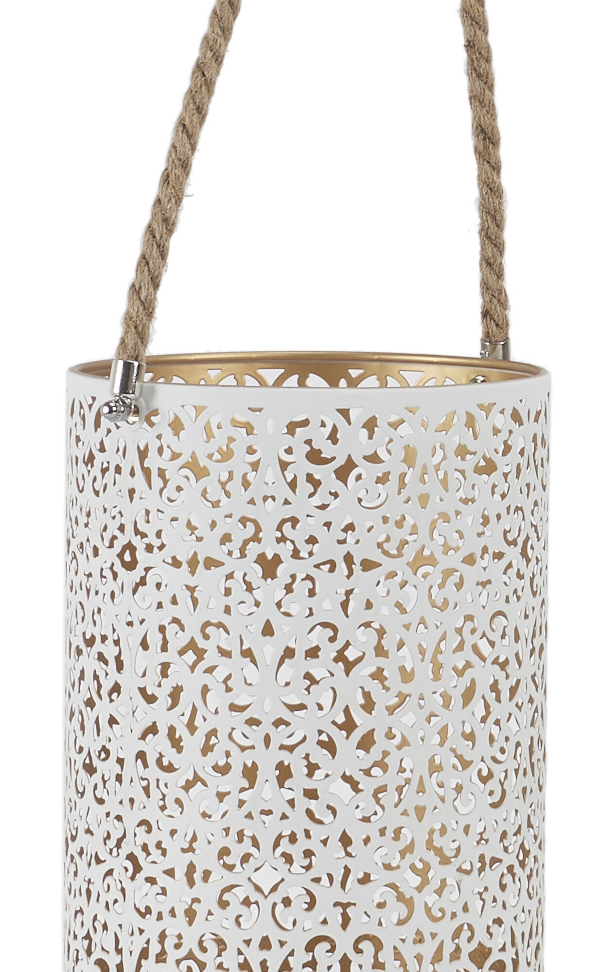 Farol decorativo hierro para vela 20x39 cm - 3