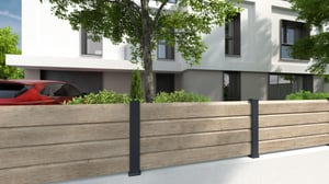 Lame persiennée PVC plaxé à emboîter Clea chêne clair, L.150 x H.16 cm x Ep.30mm