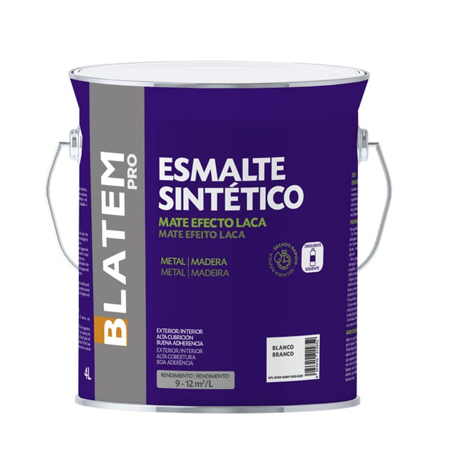 ESMALTE SINTETICO MATE 4L BLANCO
