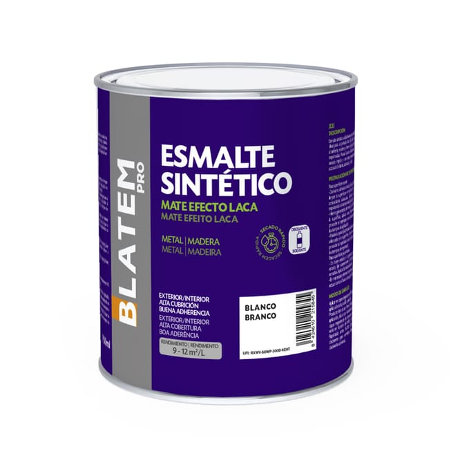 ESMALTE SINTETICO MATE 750ML BLANCO - 1