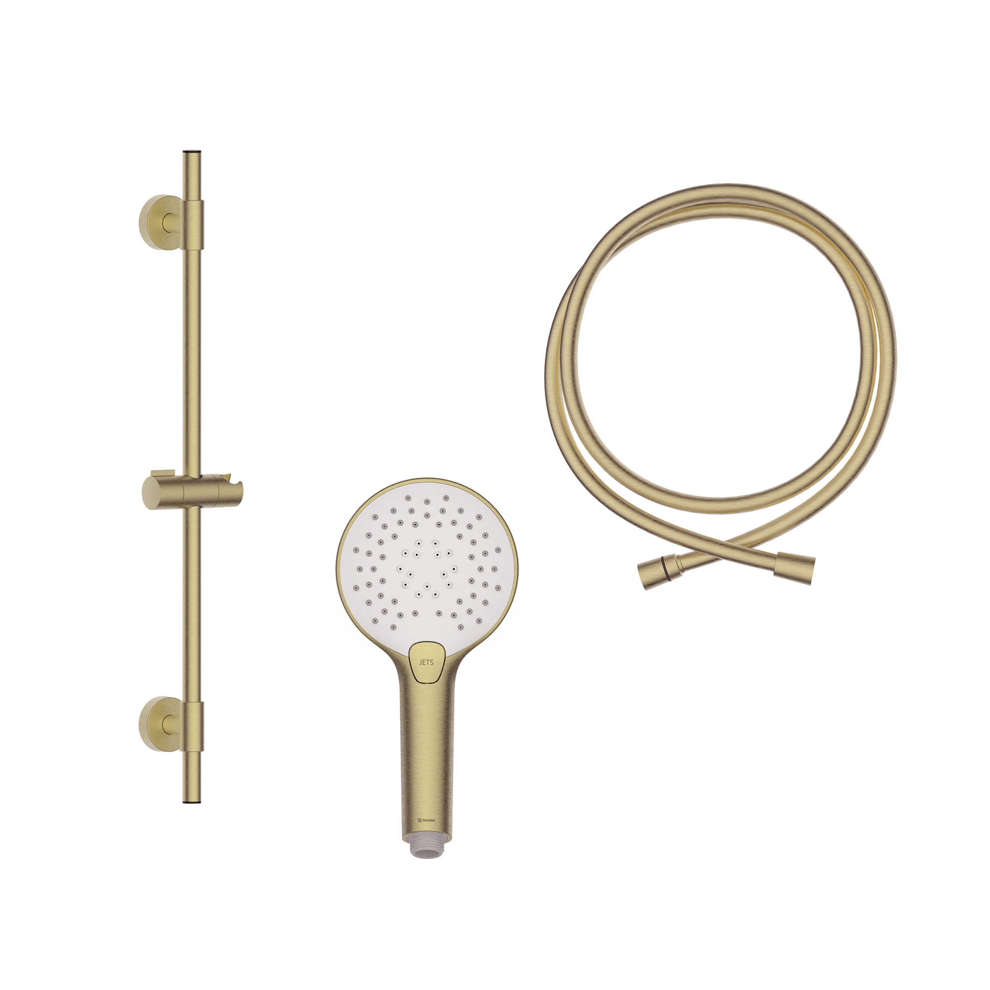 Alcachofa de ducha + flexo + barra SENSEA Icone oro con 3 funciones - 6