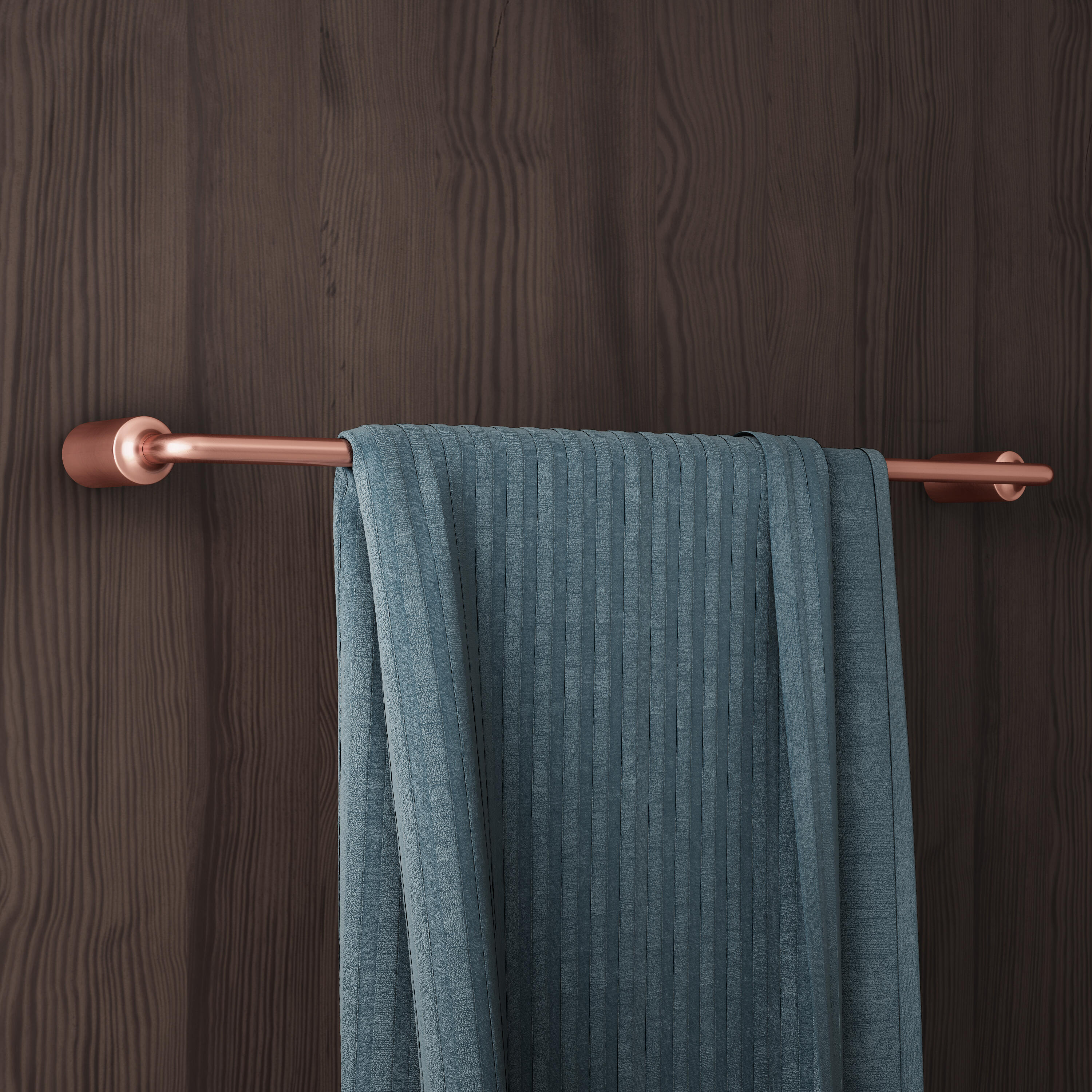 Porte-serviettes Mural Salle De Bain - Acier Inox 304, Finition Or Rose Brossé - 50 Ou 60 Cm, 2 étages, Installation Vis