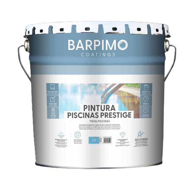 PINTURA ACRILICA DISOLVENTE PISCINA 15L AZUL - 1