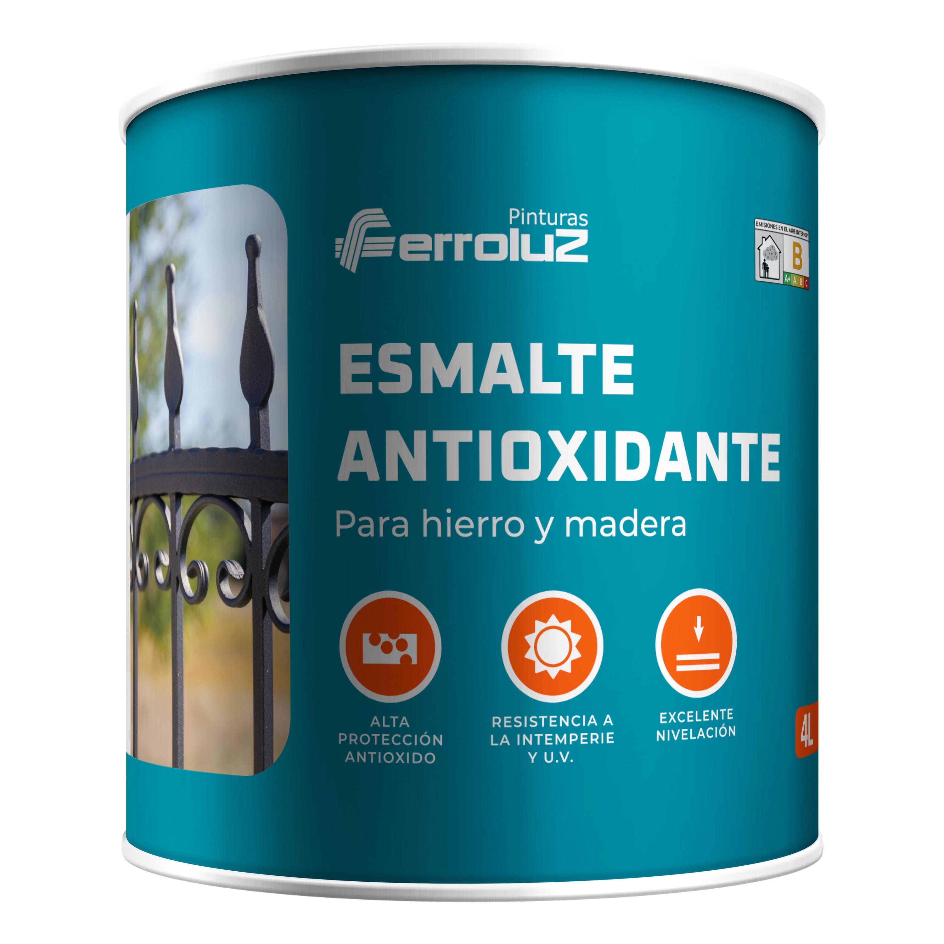 ESMALTE SINTÉTICO BRILLO ANTIOXIDANTE FERROLUZ 750ML BLANCO ROTO | Obramat