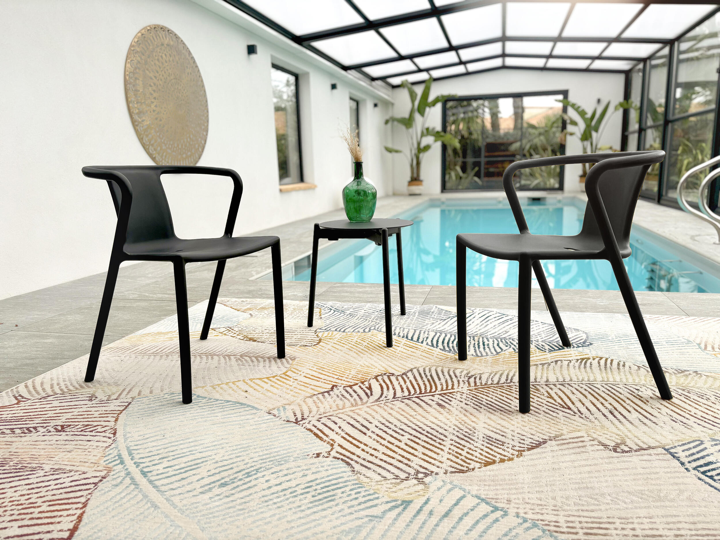 Fauteuil en résine anthracite Diego DCB GARDEN - 4