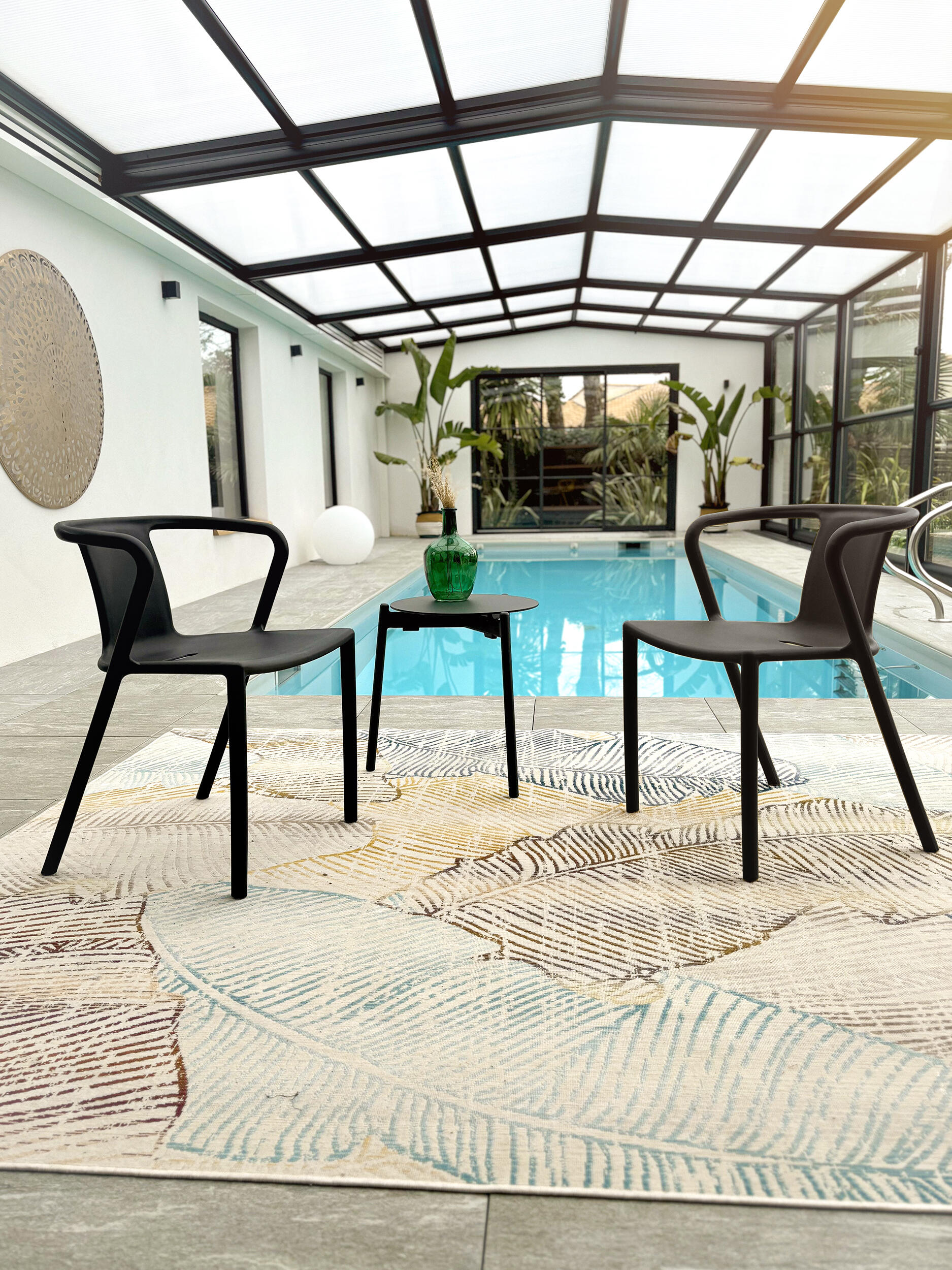 Fauteuil en résine anthracite Diego DCB GARDEN - 3