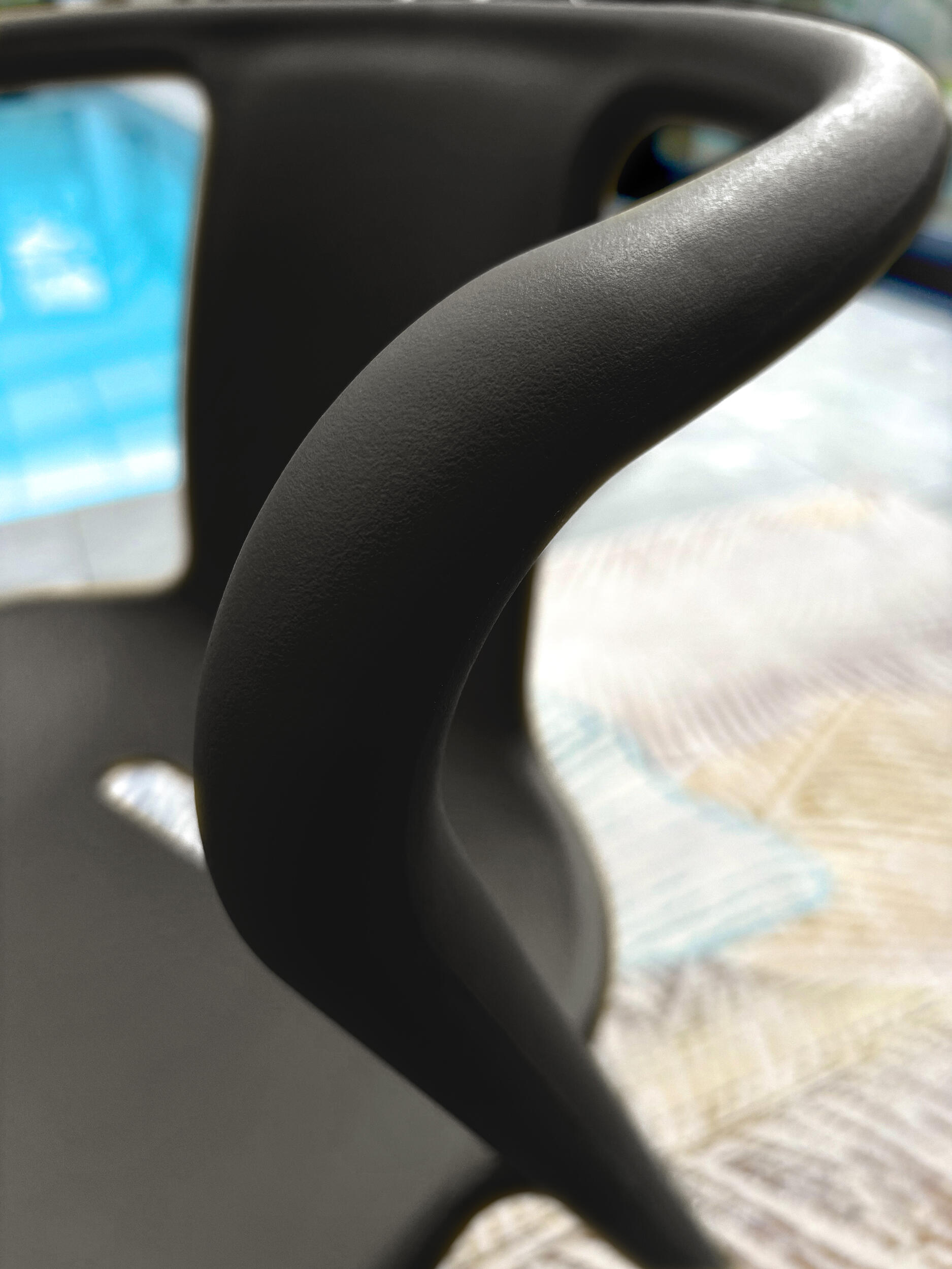 Fauteuil en résine anthracite Diego DCB GARDEN - 9