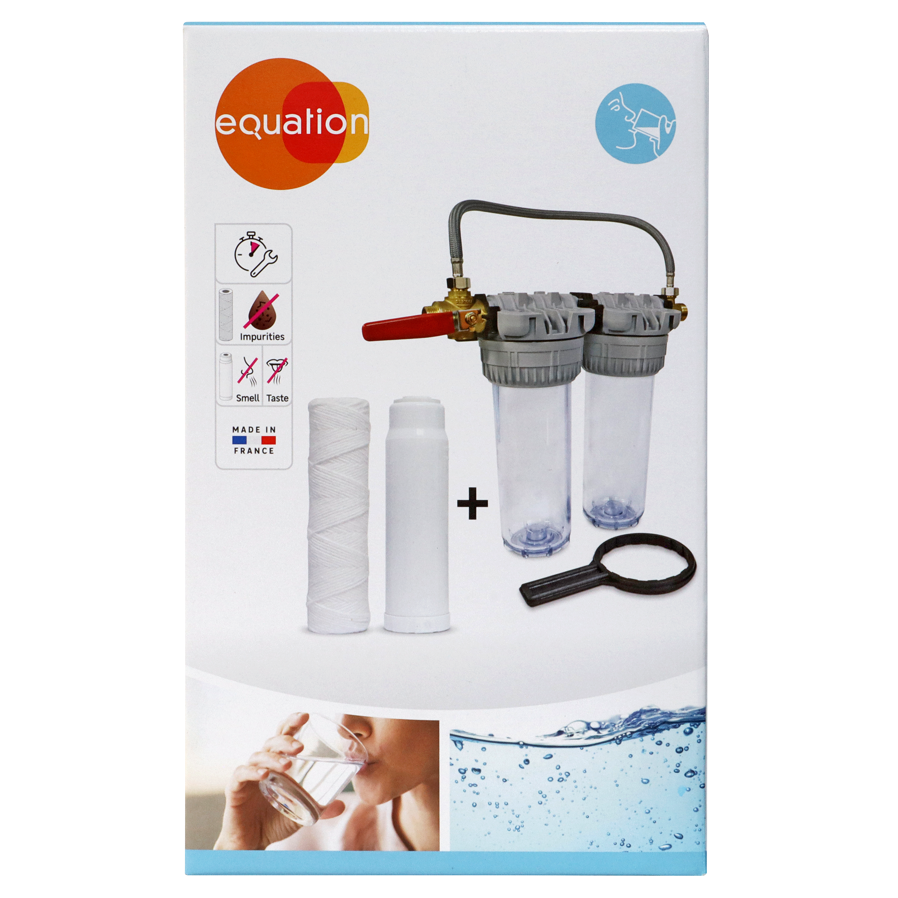 Station de filtration d'eau de boisson avec cartouches, bypass inclus EQUATION - 11