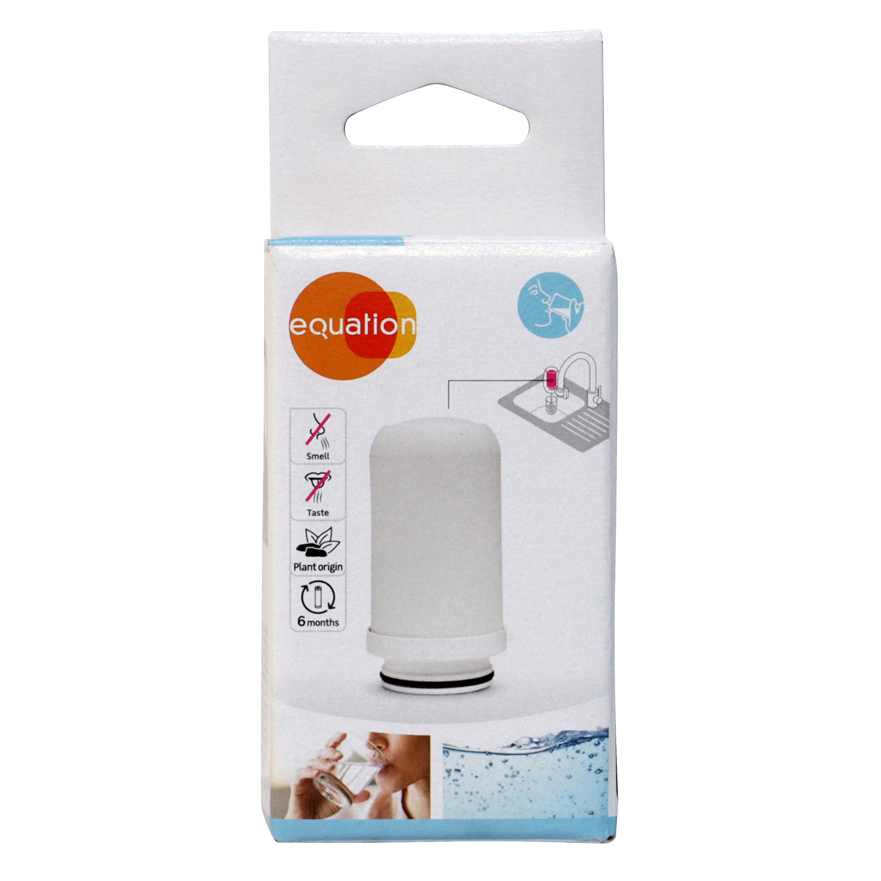 Recharge cartouche filtrante d'eau de boisson pour filtre sur robinet, EQUATION - 4