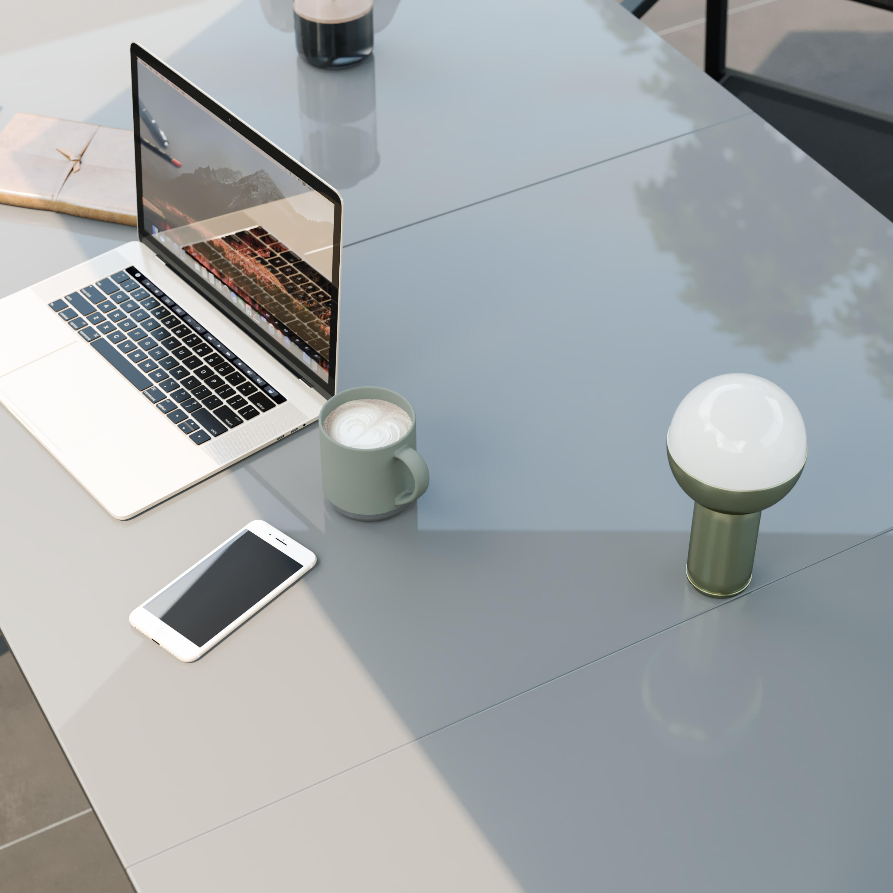 Stół ogrodowy rozkładany Sanibel 180/240x100 cm aluminiowy szary - 11