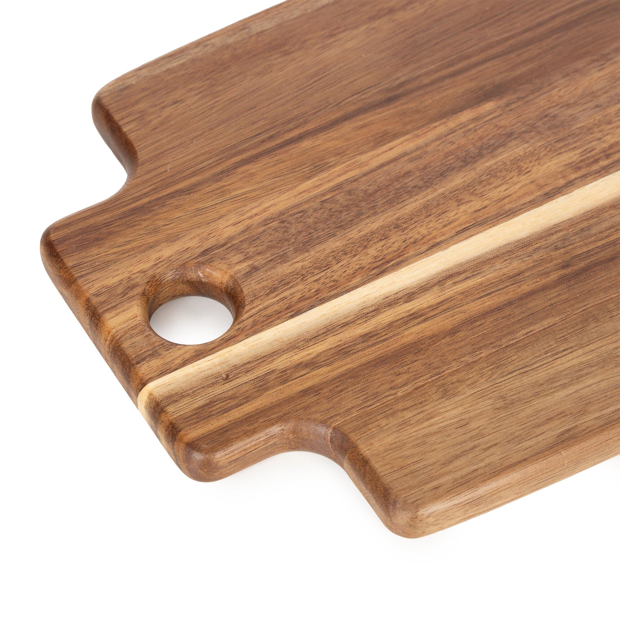 Tagliere Medium con foro rettangolare in legno acacia 20 x 30 cm - 3