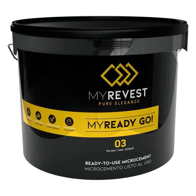 MICROCEMENTO DECORATIVO MYREADY GO03 GRIS 17 KG