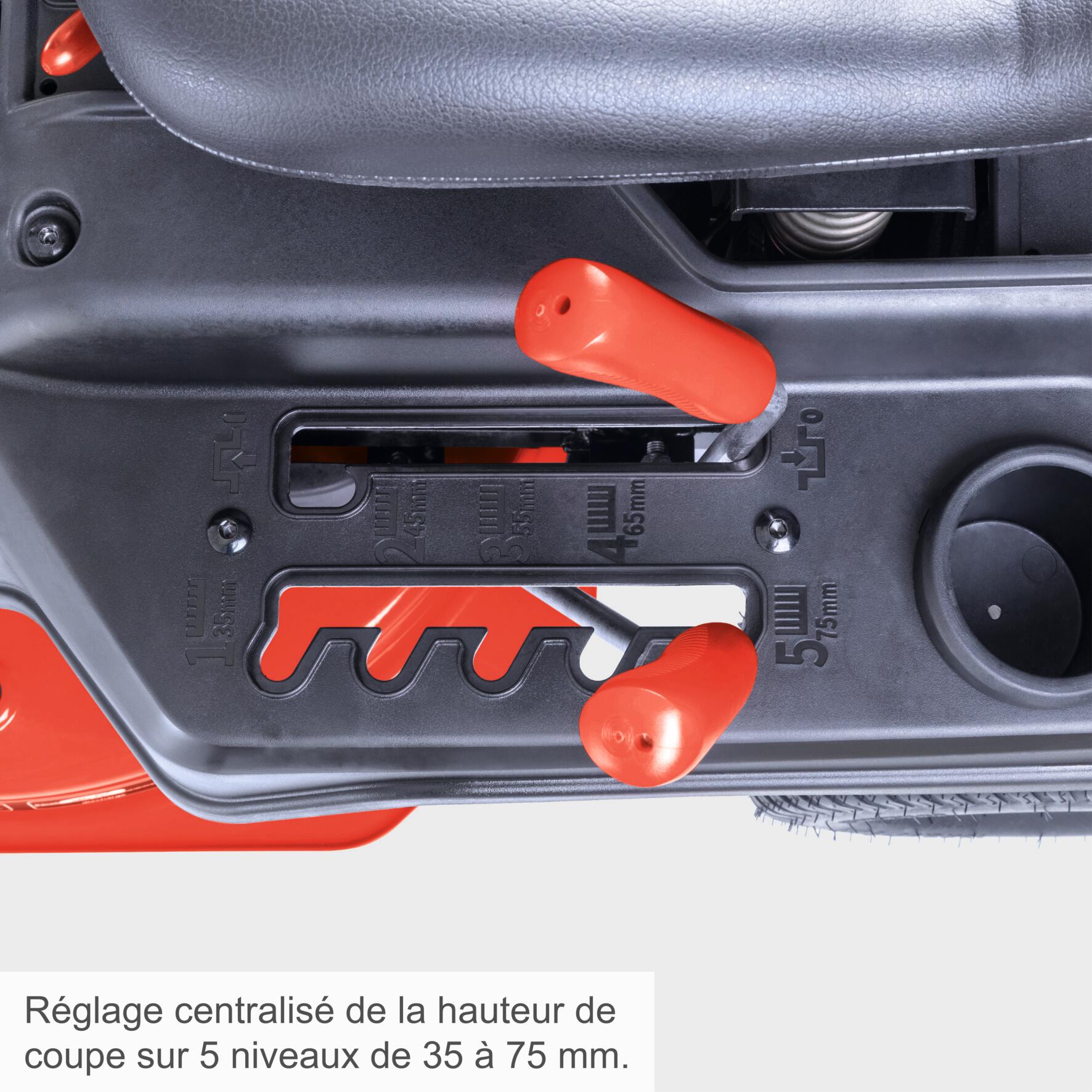 Tondeuse autoportée Rider thermique SCHEPPACH MR225-61, 224 cm³ l.61 cm - 12