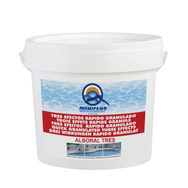 CLORO RAPIDO GRANULADO 3 ACCIONES 5KG QUIMICAMP ALBORAL - 1