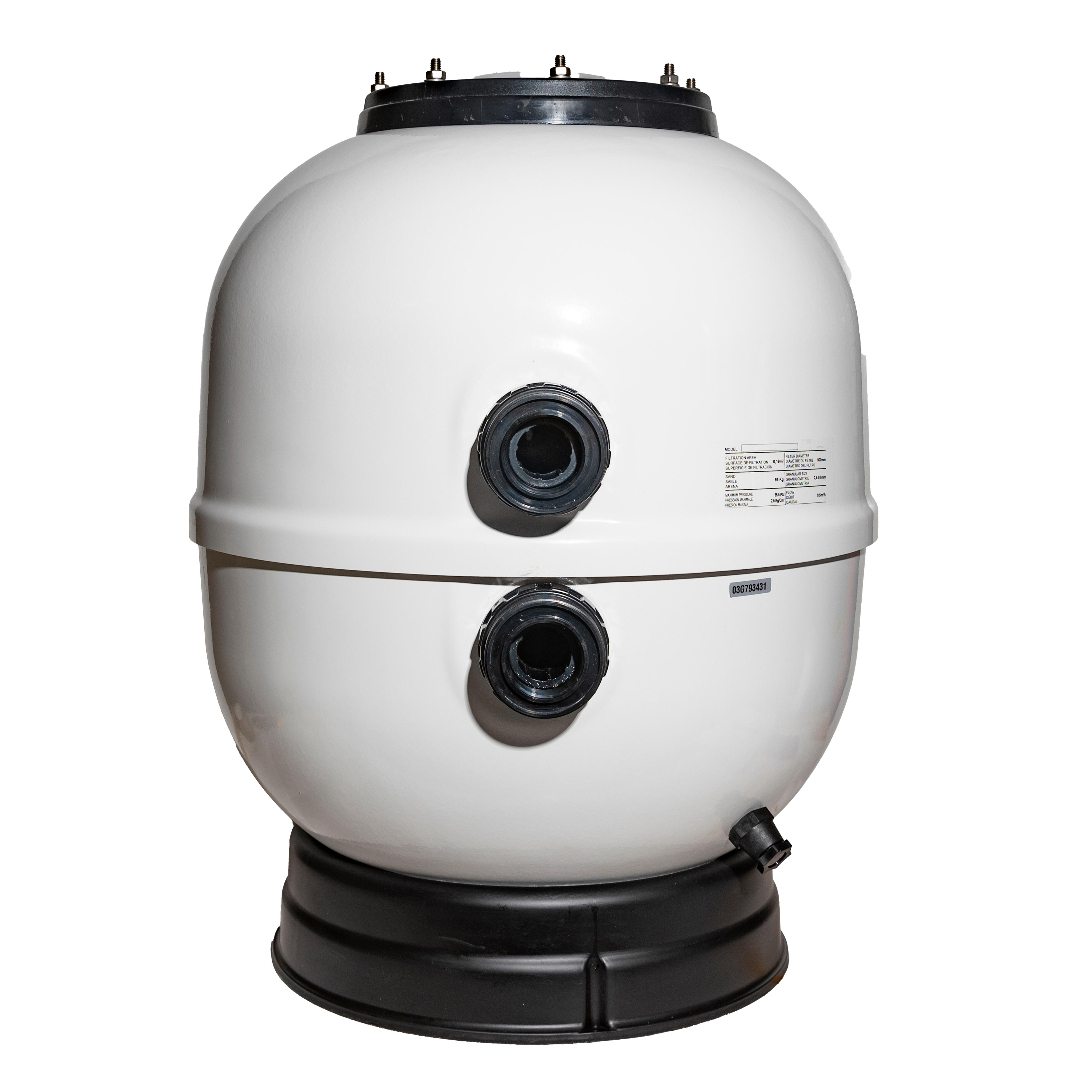 FILTRO LAMINADO CON VÁLVULA LATERAL 500MM - 3