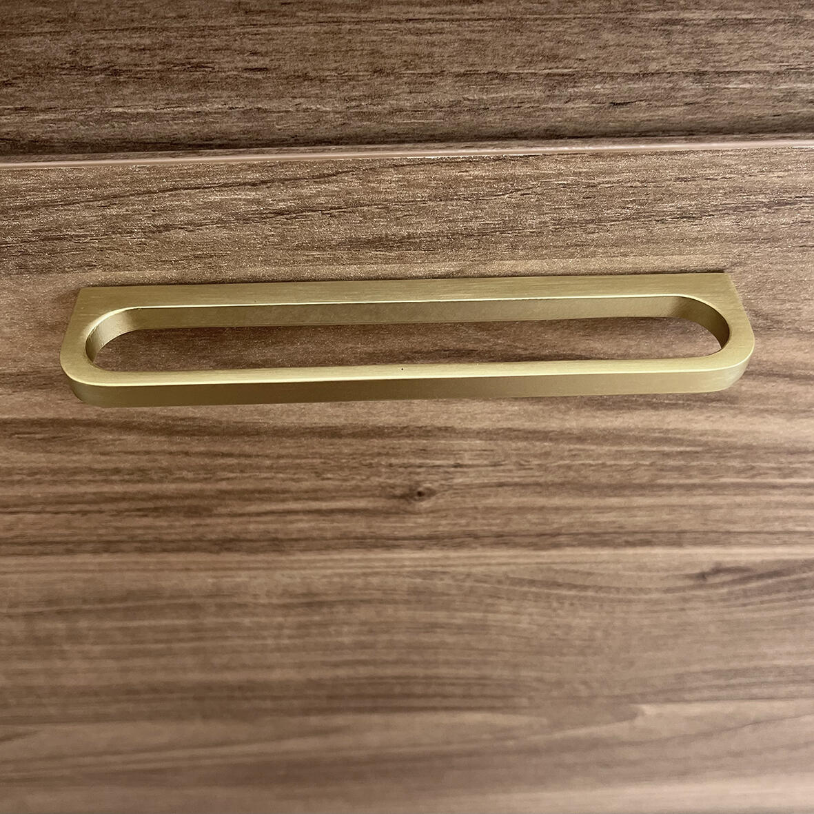 Poignée de meuble Fine, zinc doré mat, entraxe 125 mm - 5
