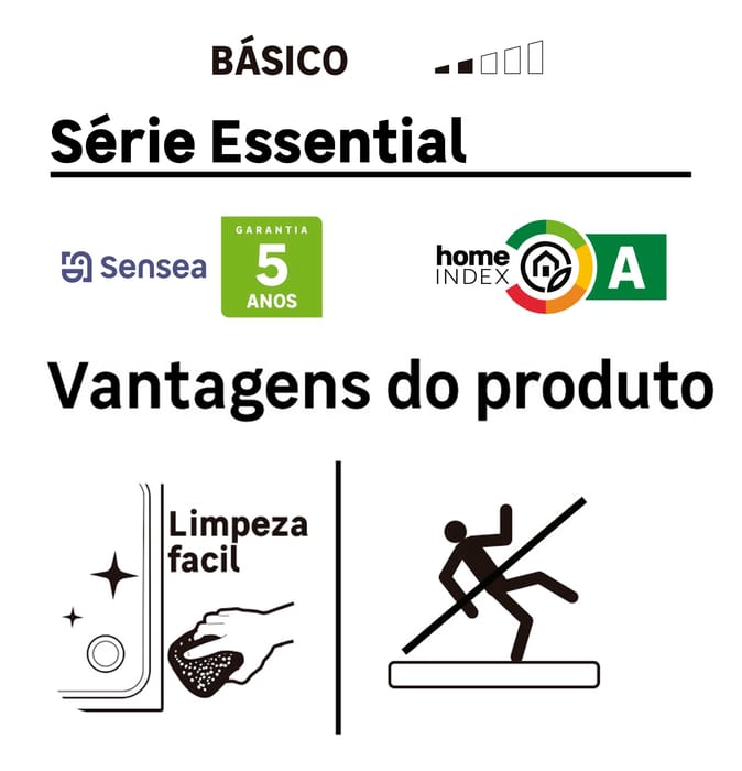 quartil de qualidade básico bases de duche Essential