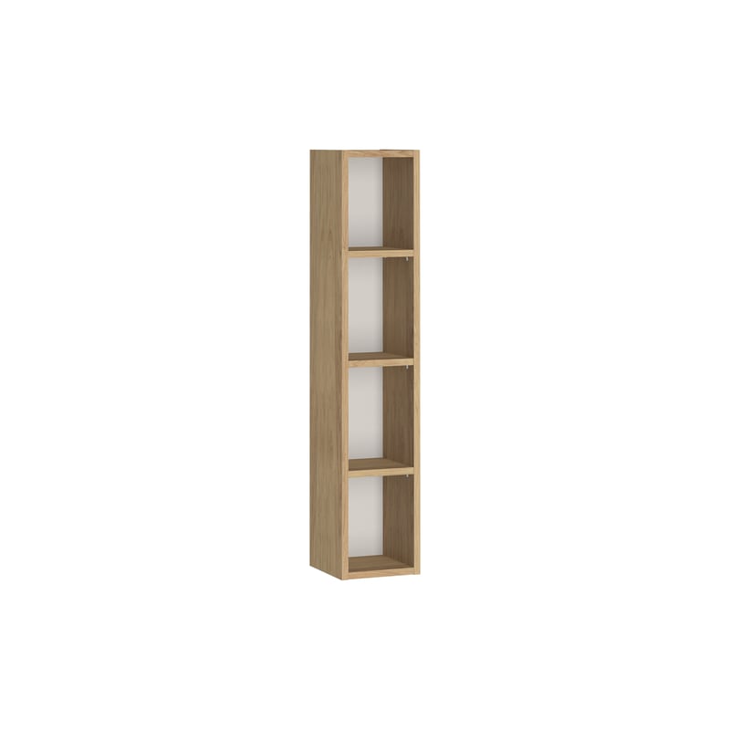 Szafka łazienkowa wisząca otwarta górna Atrato 20x22x100 cm brązowa dąb Cersanit
