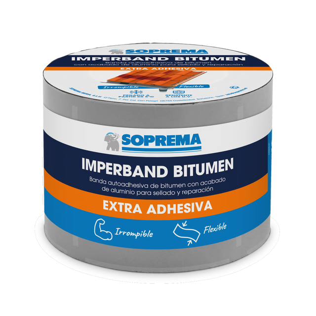 IMPERBAND BITUMEN ADESIVA 10CM ALUMÍNIO