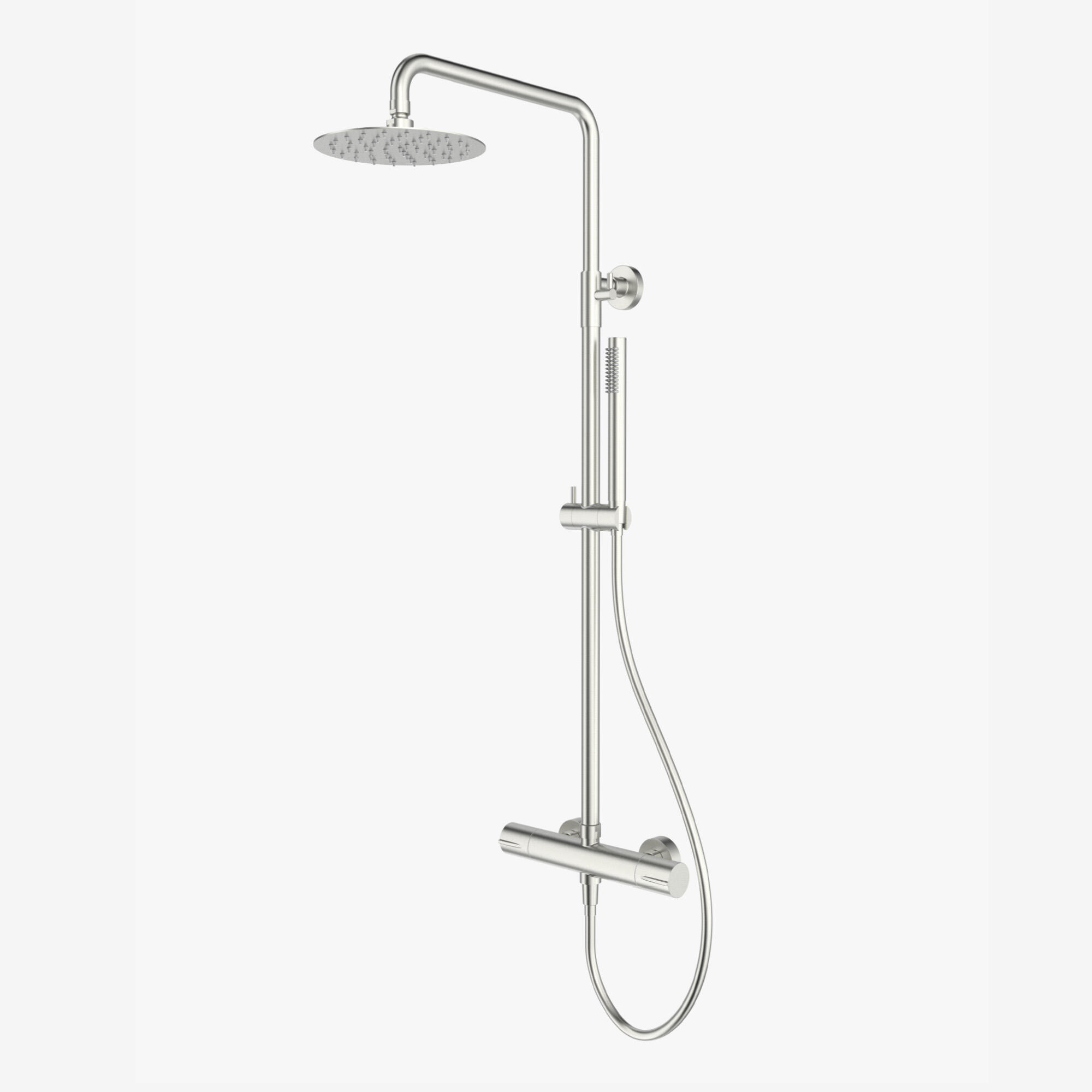 COLUMNA DE DUCHA TERMOSTATICA RONDO PVD INOX Obramat