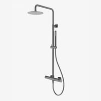 COLUMNA DE DUCHA TERMOSTÁTICA RONDO PVD METAL GUN - 1