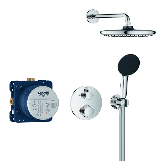 CONJUNTO DE DUCHA EMPOTRADO TERMOSTATICO GROHE VITALIO STARTº - 1