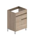 MUEBLE DE BAÑO LONDRES ROBLE 60X45CM 2 PUERTAS Y 1 CAJON - 2