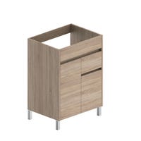MUEBLE DE BAÑO LONDRES ROBLE 60X45CM 2 PUERTAS Y 1 CAJON - 2