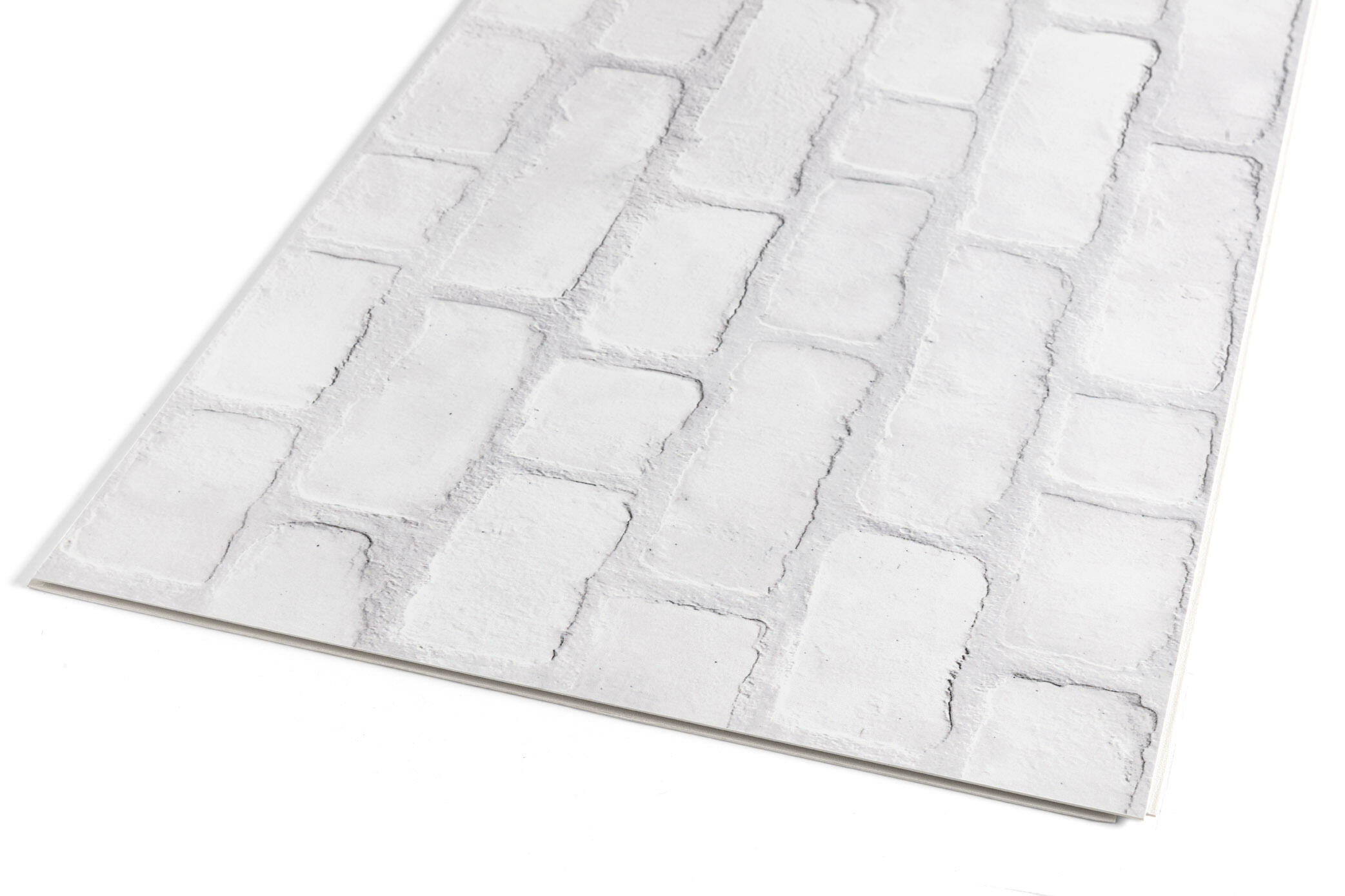 Dalle murale PVC Blanc mat bricks RENOWALL ARTENS, L.70 x l.40 cm x Ep. 4,2 mm - 6