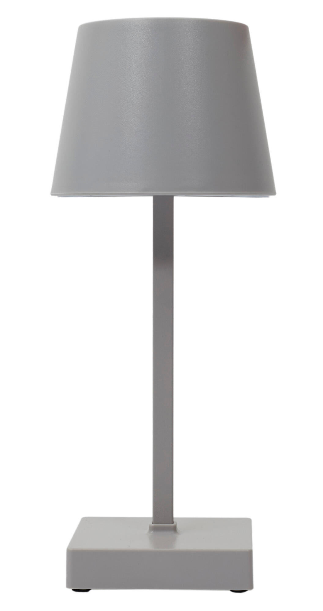 Lámpara de mesa táctil LED con control de la intensidad de la luz THE HOME DECO FACTORY con estructura gris pantalla gris luz cálida 3000K de pilas - 3