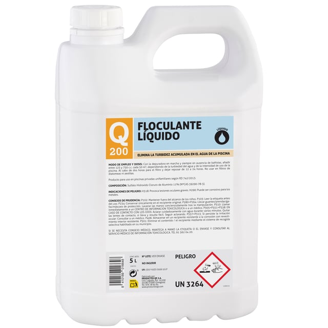 FLOCULANTE LÍQUIDO 5L Q200