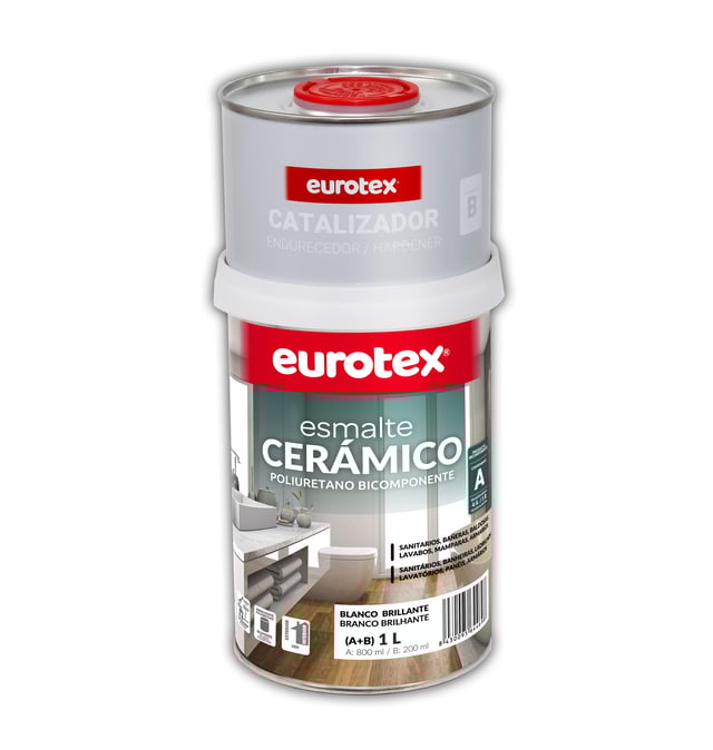 ESMALTE POLIURETANO CERMICO 2C EUROTEX 1L BLANCO