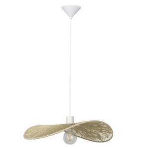 Suspension Siruela, coton, crème, Diam.56 cm, E27 Leroy Merlin Les bons plans des petits projets avant l'été