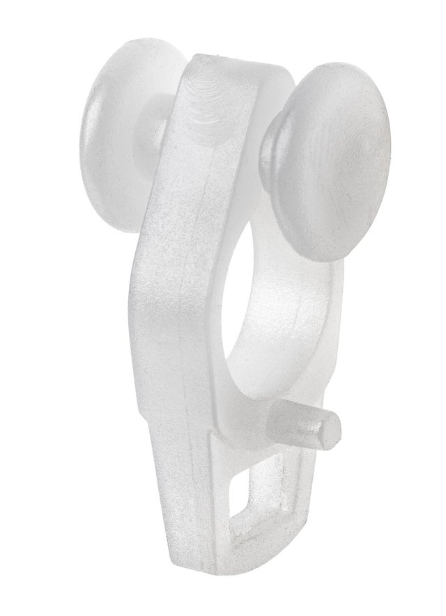10 Deslizadores de riel manual cortina extensible blanca