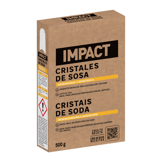 Cristales de sosa IMPACT 500gr