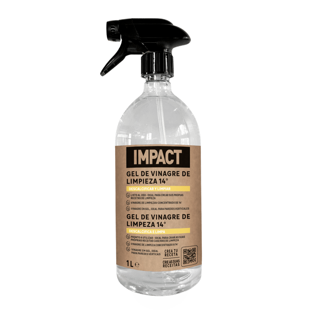 Vinagre branco de limpeza em gel multiusos 14% 1 L Impact