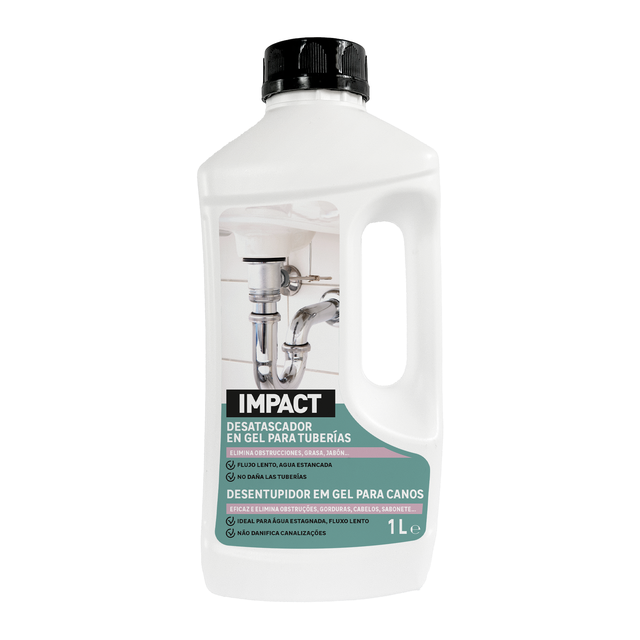 Desatascador de cañerías en gel IMPACT 1L