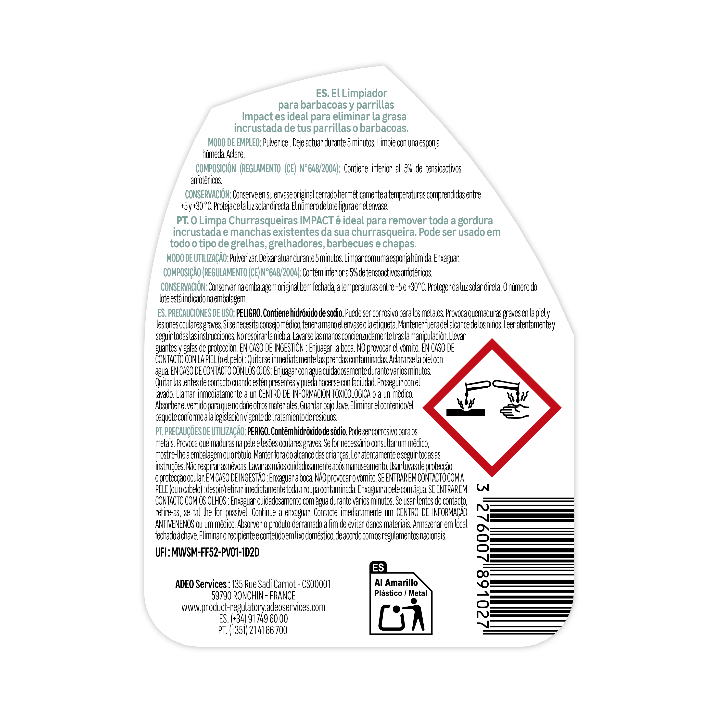 Limpiador de barbacoas IMPACT 500ml - 2