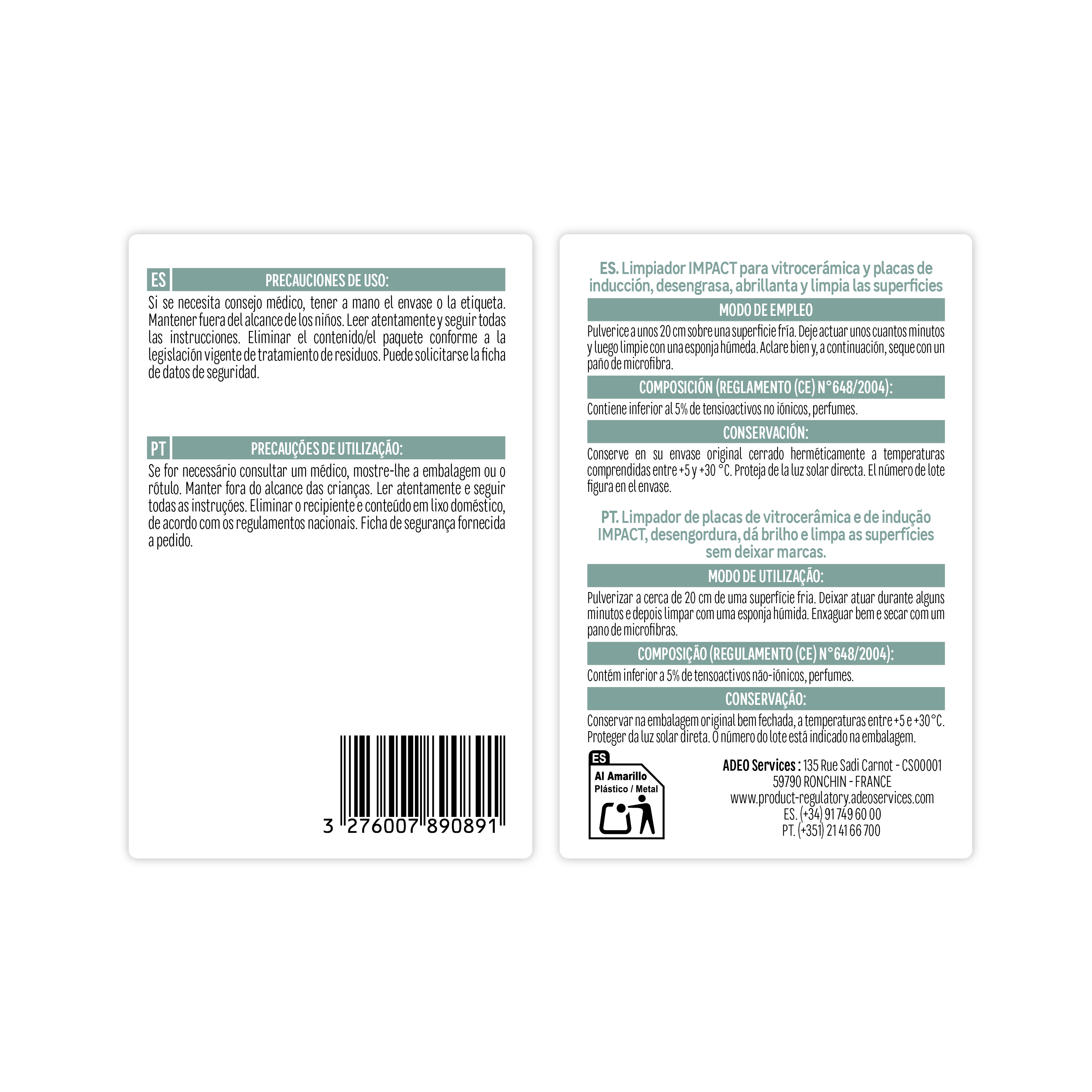 Spray limpeza placas indução e vitroceramica 500 ml Impact - 4