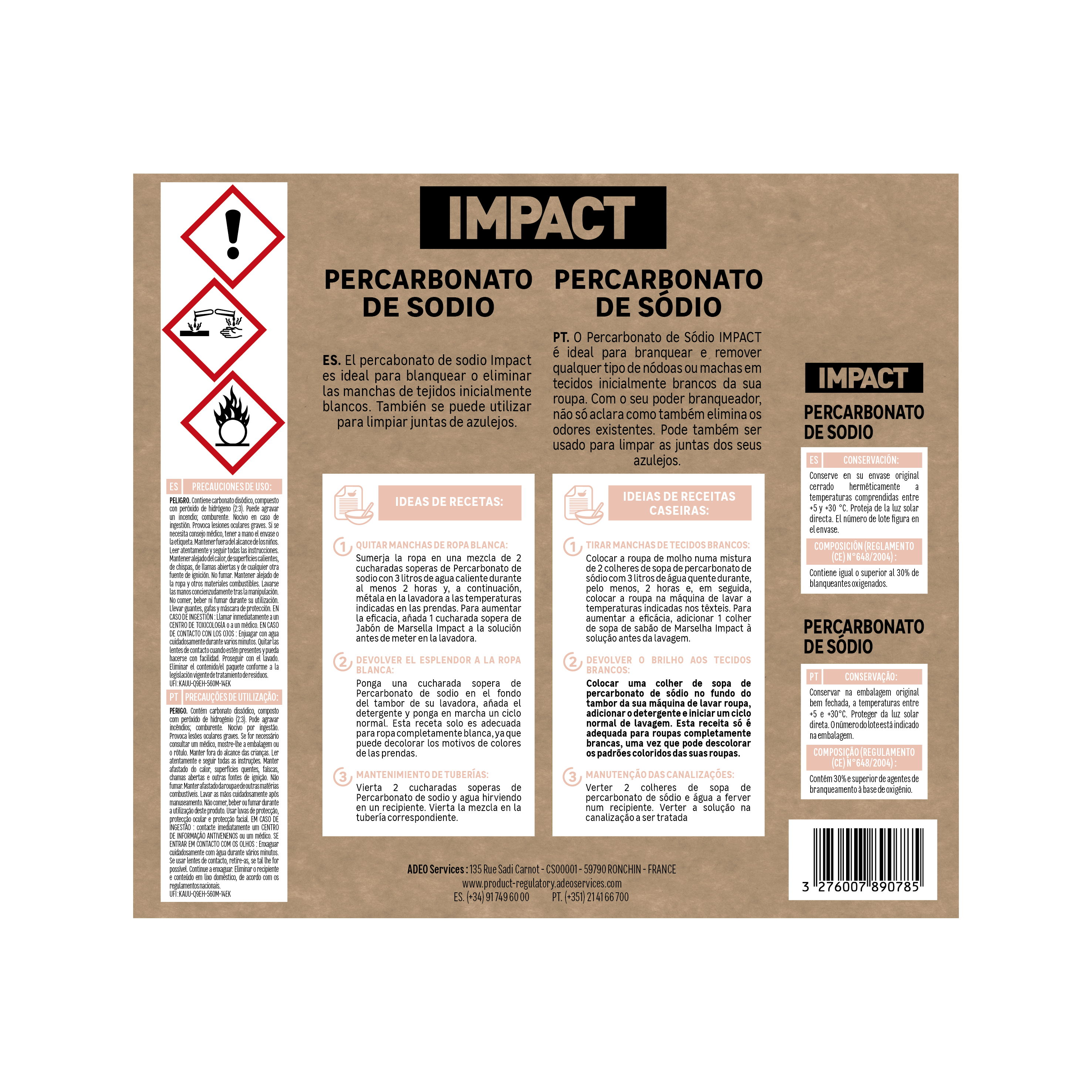 Branqueador de Roupa IMPACT Percarbonato de Sódio 500GR - 5