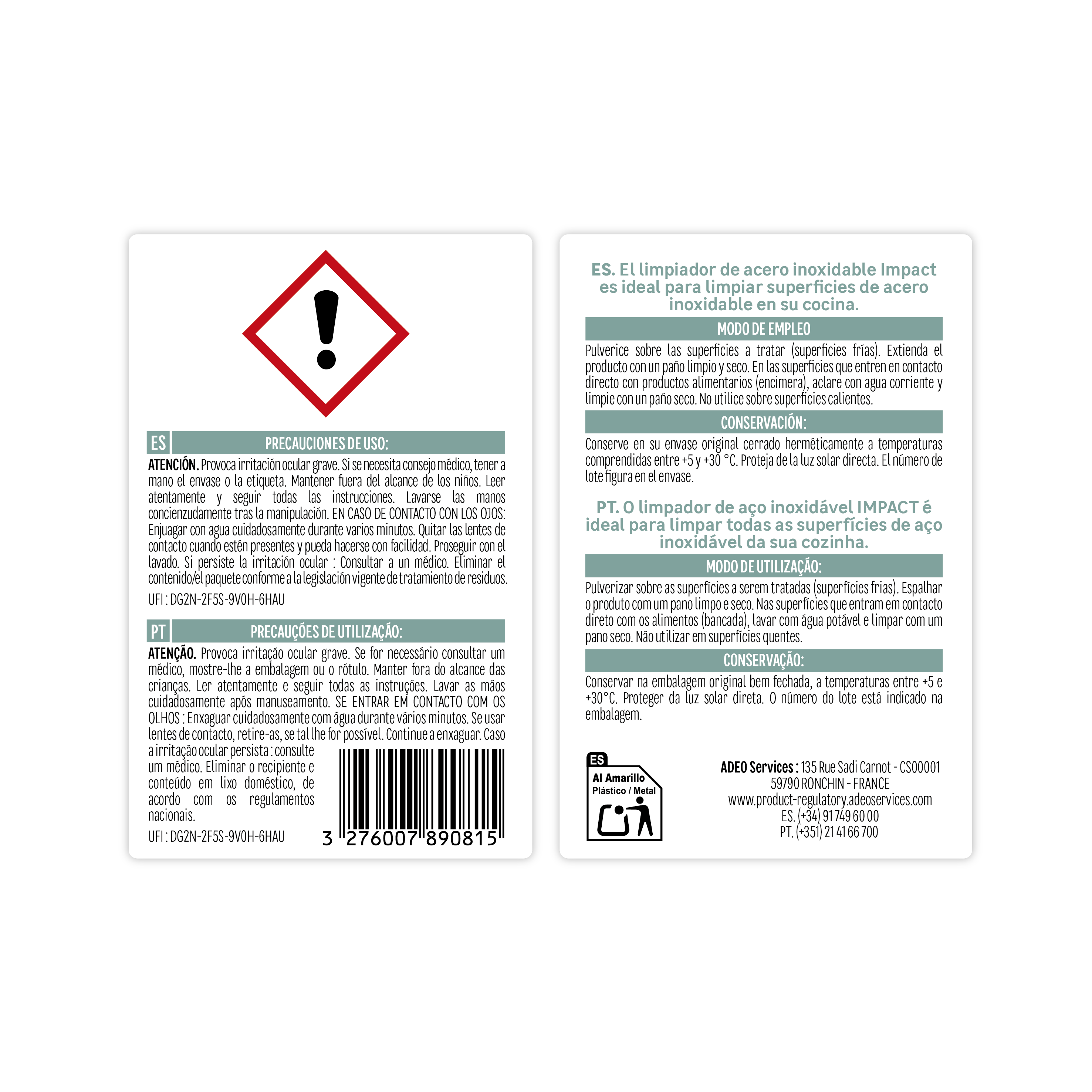 Limpiador de cocinas inox IMPACT 500ml - 4