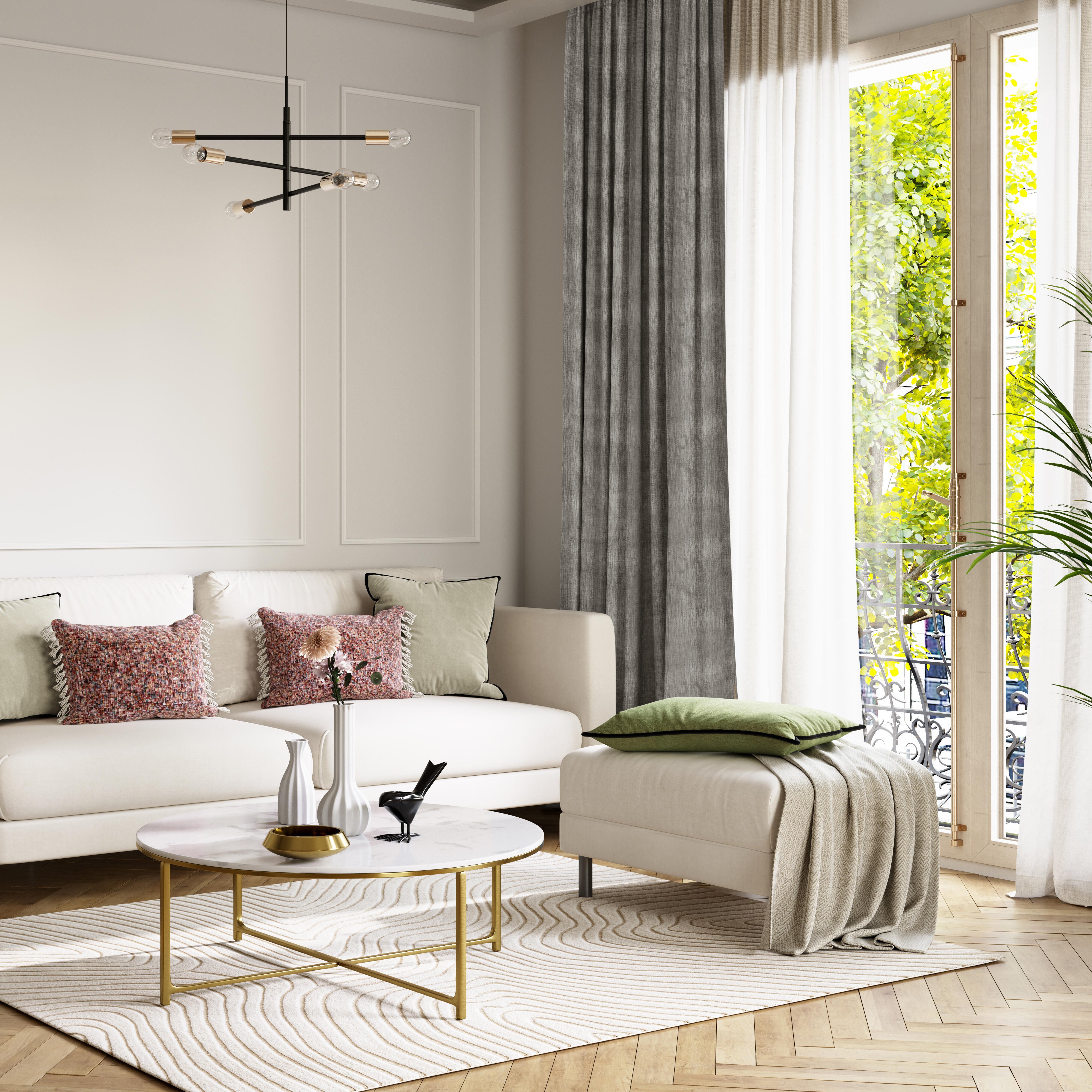 Cortinado fita e/ou presilha Abby 200x280cm branco Inspire - 3